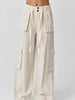 Maya Relaxed Fit Utility Wide-Leg Pants