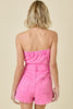 Pretty In Pink Denim Romper