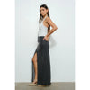 Black Denim Maxi Skirt