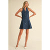 Denim Halter Dress