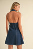 Denim Halter Dress