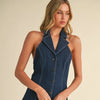 Denim Halter Dress