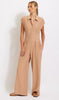 Ribbed Cut Out Back Jumpsuit