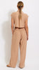 Ribbed Cut Out Back Jumpsuit