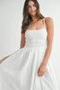 Eyelet Lace Midi Dress