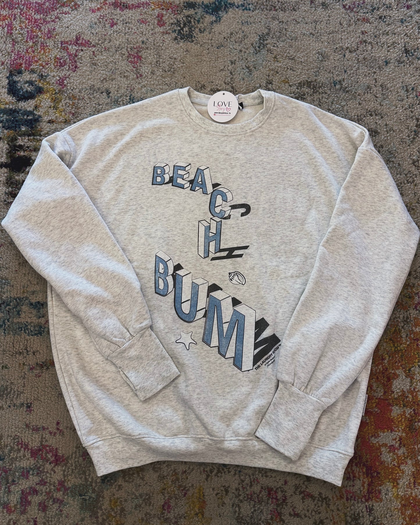 Beach Bum Grey Pullover