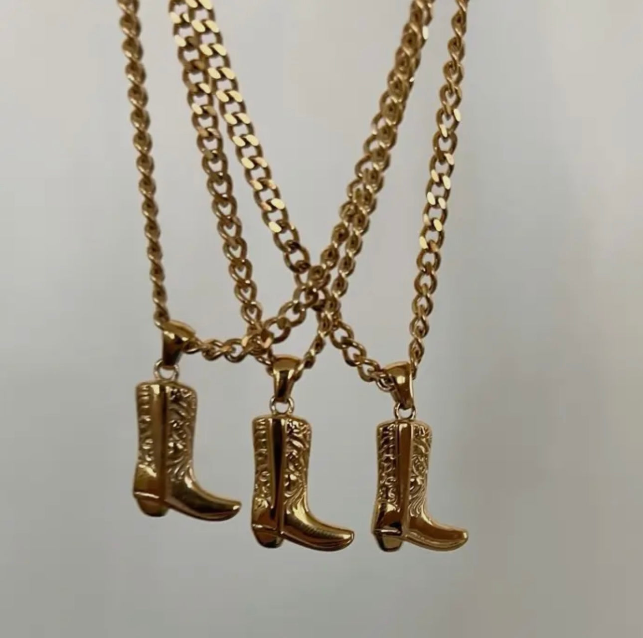 Cowgirl Boot Necklace