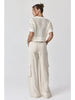 Maya Relaxed Fit Utility Wide-Leg Pants