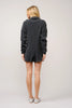 Garment Washed Button Up Waffle Knit Romper