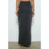 Black Denim Maxi Skirt
