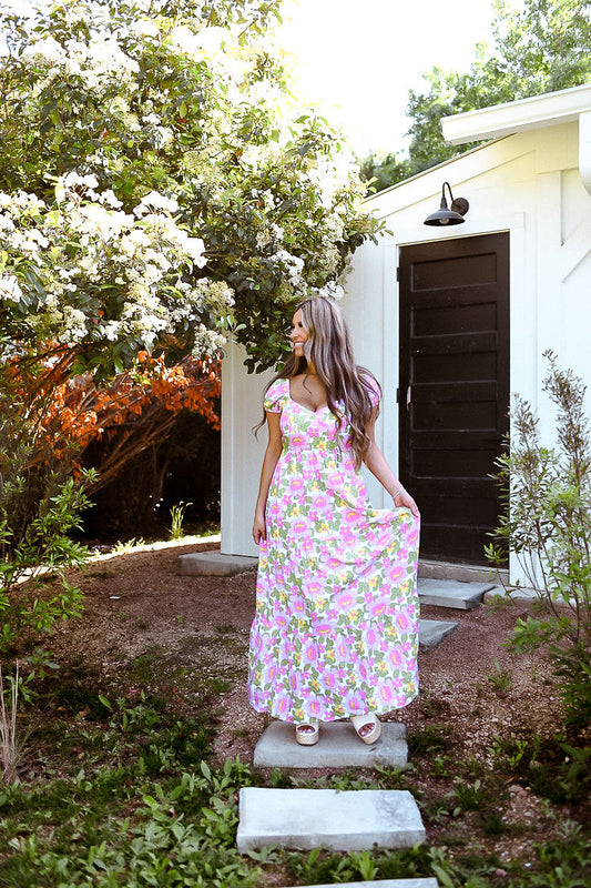 Cathy Maxi Dress: Fresh Floral